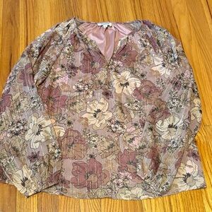 ANDREE BY UNIT Floral Blouse in Earthy Tones